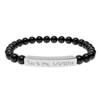 Custom Stone Bracelet (Engraving)
