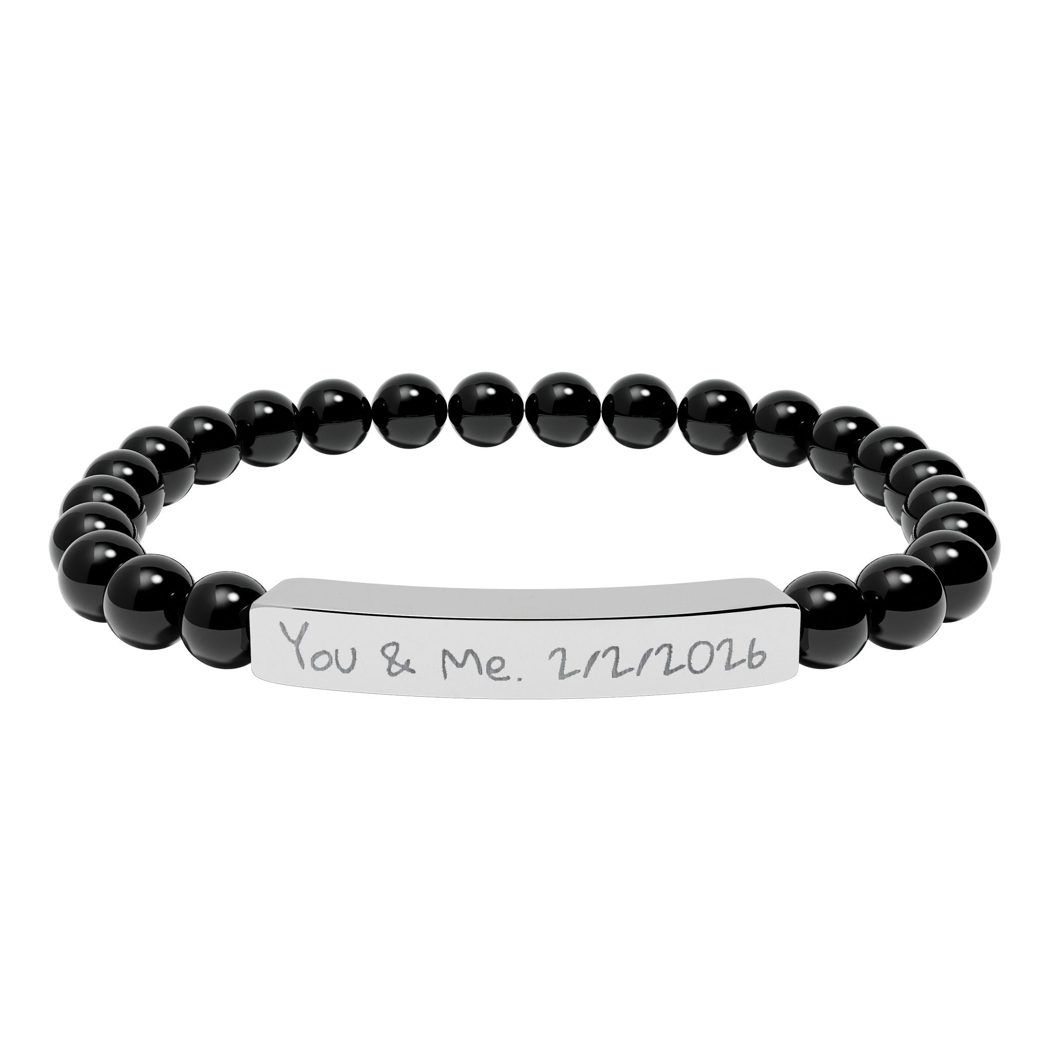 Custom Stone Bracelet (Engraving)