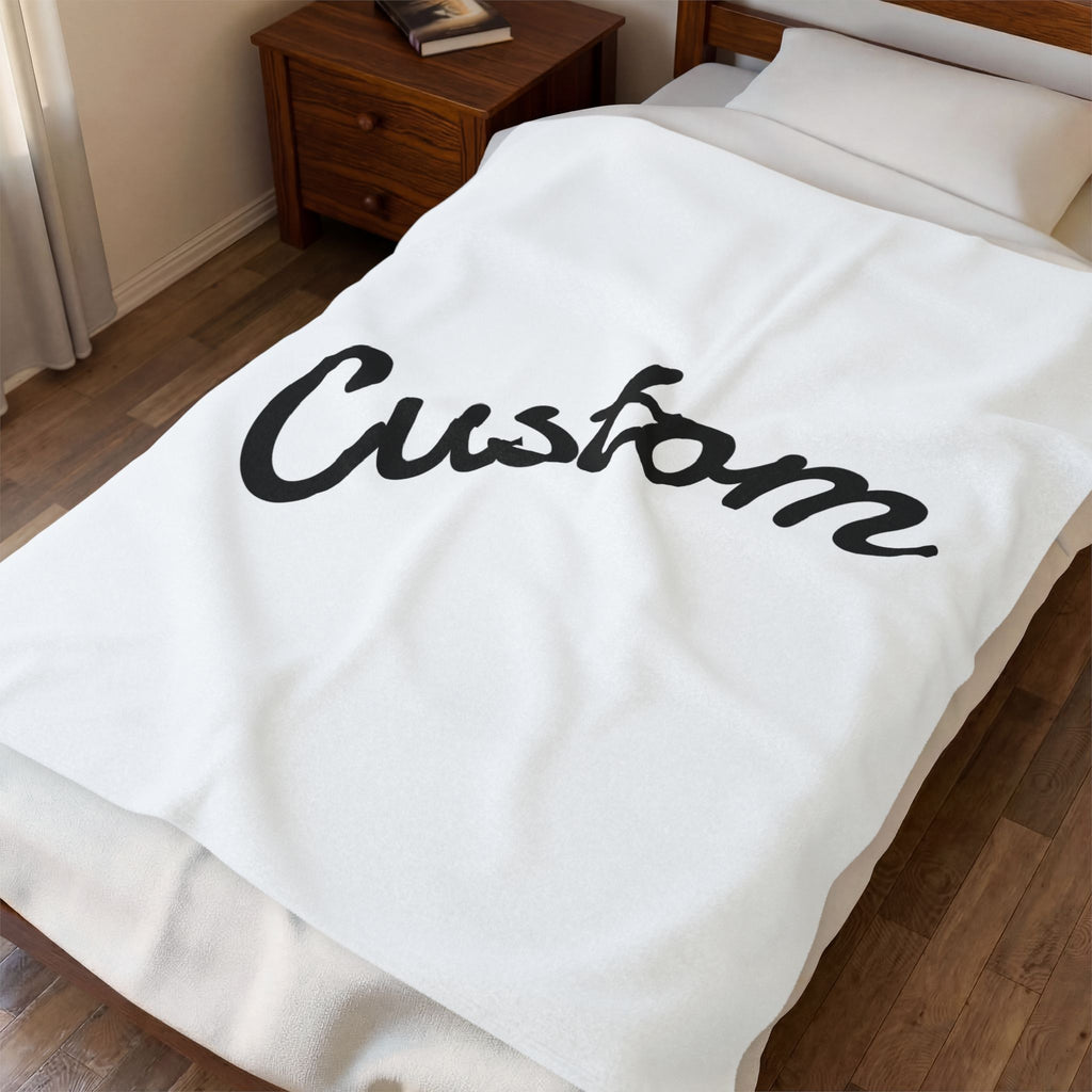 Custom Plush Blanket – Personalized Cozy Throw Blanket