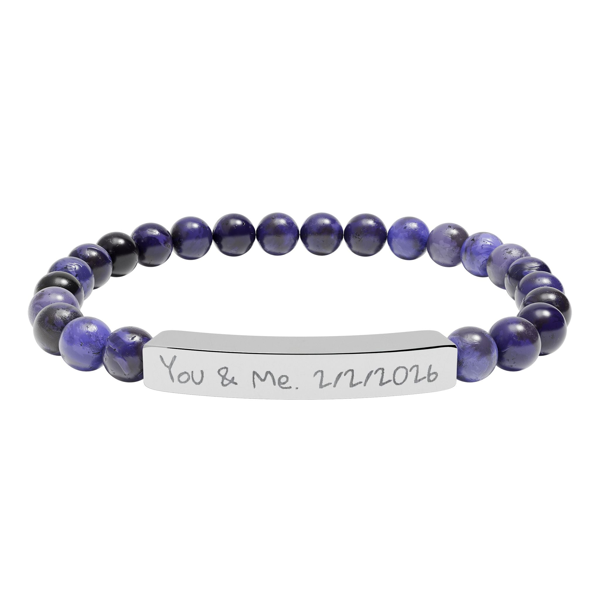 Custom Stone Bracelet (Engraving)