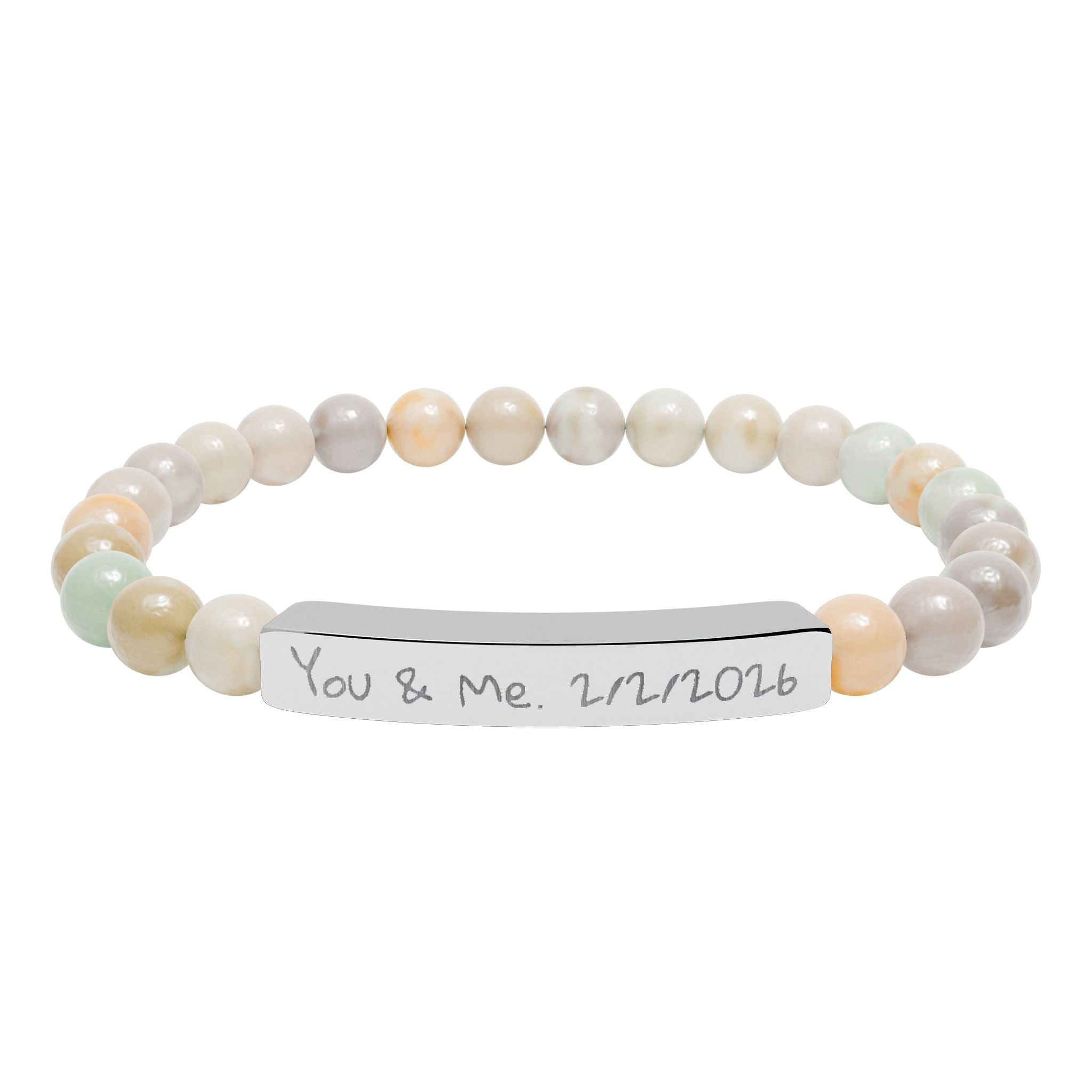 Custom Stone Bracelet (Engraving)