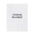 Custom Velveteen Plush Blanket — Personalized Photo & Text Throw