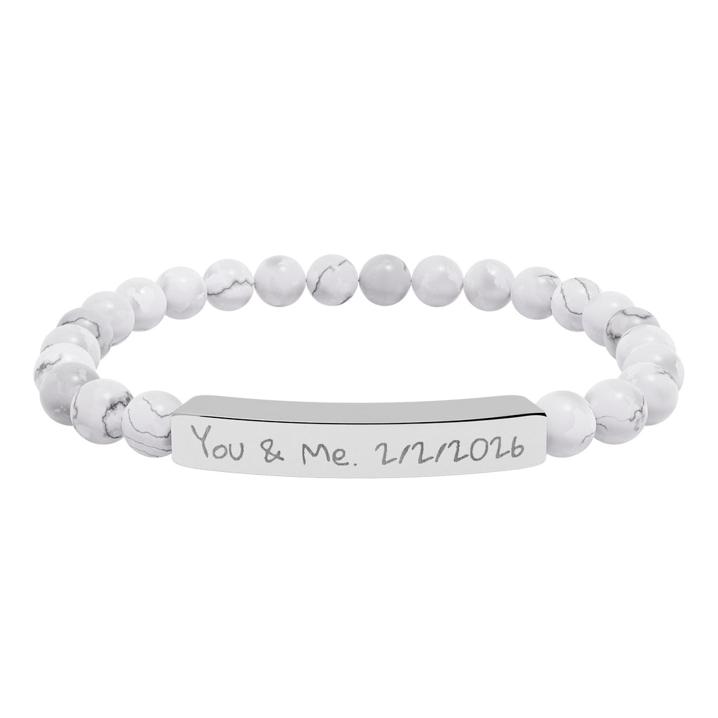 Custom Stone Bracelet (Engraving)
