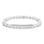 Custom Stone Bracelet (Engraving)