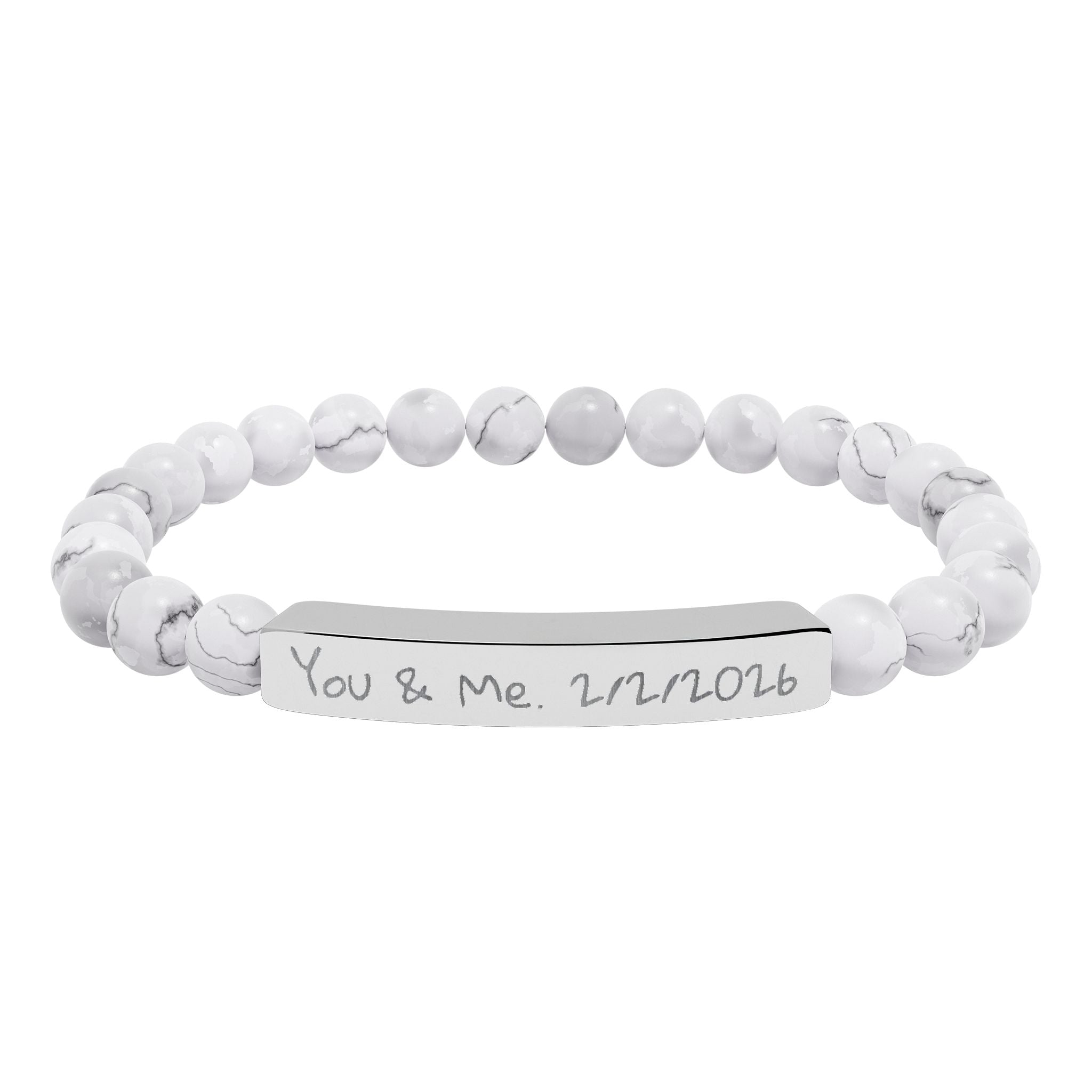 Custom Stone Bracelet (Engraving)