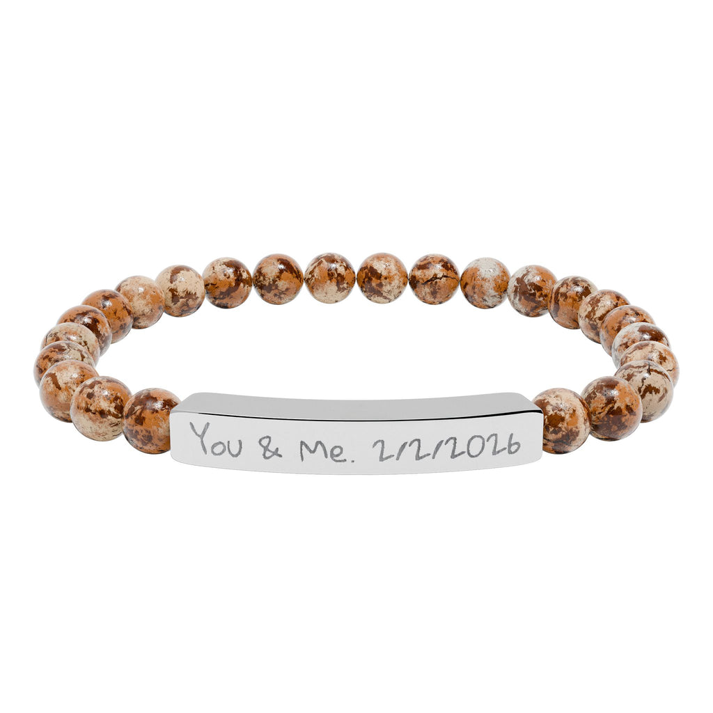 Custom Stone Bracelet (Engraving)