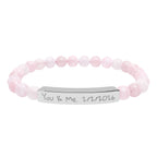 Custom Stone Bracelet (Engraving)