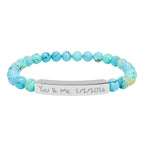 Custom Stone Bracelet (Engraving)